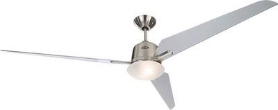 CasaFan Eco Aviatos 162 BN-SL Deckenventilator 31 W (Ø x H) 162 cm x 365 mm Chrom (gebürstet) Austauschbare Flügel, mit