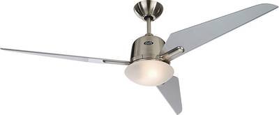 CasaFan Eco Aviatos 132 BN-SL Deckenventilator 31 W (Ø x H) 132 cm x 365 mm Chrom (gebürstet) Austauschbare Flügel, mit