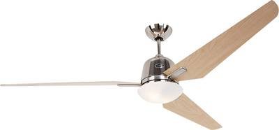 CasaFan Eco Aviatos 162 BN-AH Deckenventilator 31 W (Ø x H) 162 cm x 365 mm Chrom (gebürstet) Austauschbare Flügel, mit