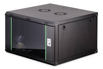 Digitus DN-19 07U-6/6-EC-SW 19 Zoll Wandgehäuse (B x H x T) 600 x 416 x 600 mm 7 HE Schwarz, Schwarz (matt), Schwarz (RA