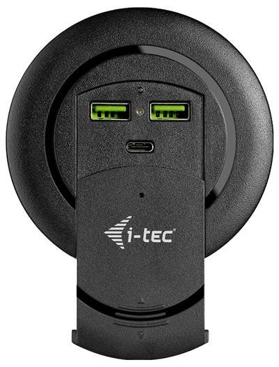 i-tec I-TEC Built-in Desktop Fast Charger USB Ladegerät 96 W 2x USB-A, 1x USB-C® Quick Charge 3.0, USB PD Schwarz Innenb