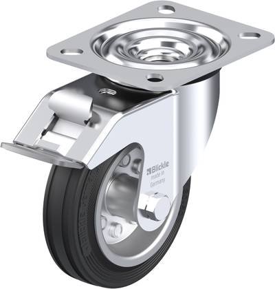 Blickle 281402 LE-VE 100R-FI Lenkrolle mit Feststeller Rad-Durchmesser: 100 mm Tragfähigkeit (max.): 70 kg 1 St.