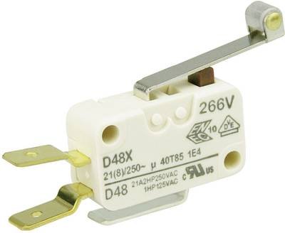 ZF D489-V3RD Mikroschalter D489-V3RD 250 V/AC 21 A 1 x Ein/(Ein) tastend 1 St.