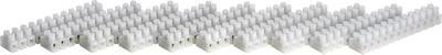 TRU COMPONENTS Lüsterklemme flexibel: 0.75-2.5 mm² starr: 0.75-2.5 mm² Polzahl: 12 Weiß 10 St.