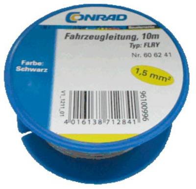 Conrad Components 606241 Fahrzeugleitung FLRY-B 1 x 1.50 mm² Schwarz 10 m