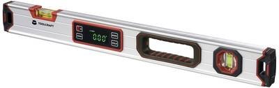 TOOLCRAFT TO-9469539 Digitale Wasserwaage mit Magnet 600 mm 360 ° 1.0 mm/m