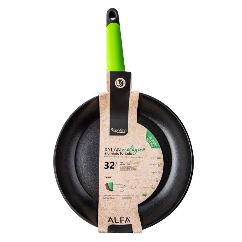 SARTÉN ALUMINIO FORJADO XYLÁN ECOLÓGICO 32 CM