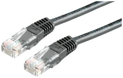 VALUE Patchkabel Cat.6 (Class E) UTP, schwarz, 1 m