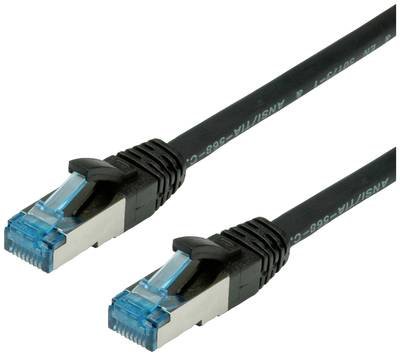 VALUE Patchkabel Cat.6A (Class EA) S/FTP (PiMF), LSOH, schwarz, 15 m