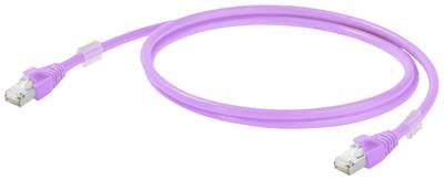 Weidmüller 2701550002 RJ45 Netzwerkkabel, Patchkabel CAT 6a S/FTP 0.20 m Violett 1 St.