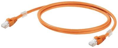 Weidmüller 2563810002 RJ45 Netzwerkkabel, Patchkabel CAT 6a S/FTP 0.20 m Orange 1 St.