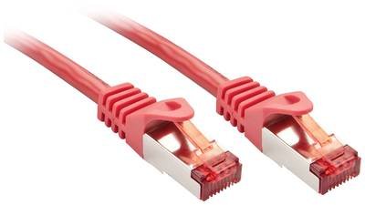 LINDY 47363 RJ45 Netzwerkkabel, Patchkabel CAT 6 S/FTP 1.50 m Rot 1 St.