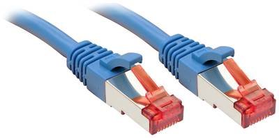 LINDY 47715 RJ45 Netzwerkkabel, Patchkabel CAT 6 S/FTP 0.30 m Blau 1 St.