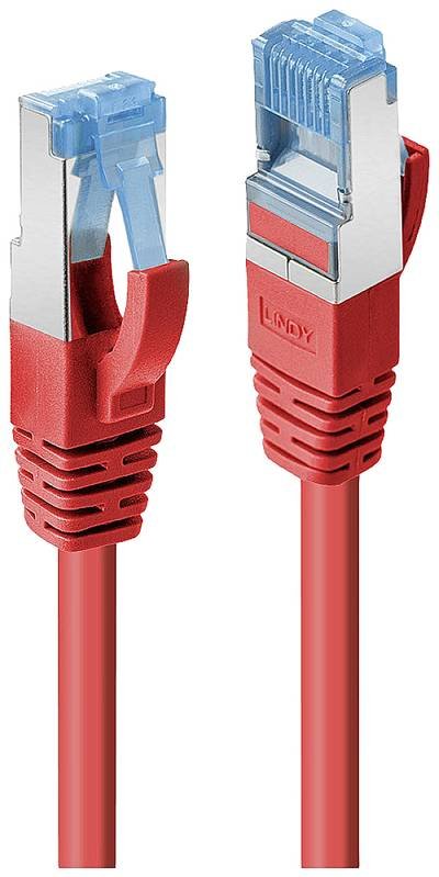 LINDY 47166 RJ45 Netzwerkkabel, Patchkabel CAT 6 S/FTP 5.00 m Rot 1 St.