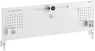 SpeaKa Professional Monitor-Tischhalterung SP-B25-02 Monitor + Organizer Board 1 Display(s) Weiß (matt) Starr