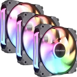 Cougar CF-ARB12HB3-RGB PC-Gehäuse-Lüfter Schwarz (B x H x T) 120 x 120 x 28 mm