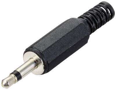 TRU COMPONENTS TC-10336016 Klinken-Steckverbinder 3.5 mm Stecker, gerade Polzahl: 2 Mono Schwarz 1 St.