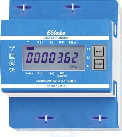 Eltako DSZ15D-3x80A MID 28380015 Drehstromzähler digital 80 A MID-konform: Ja 1 St.