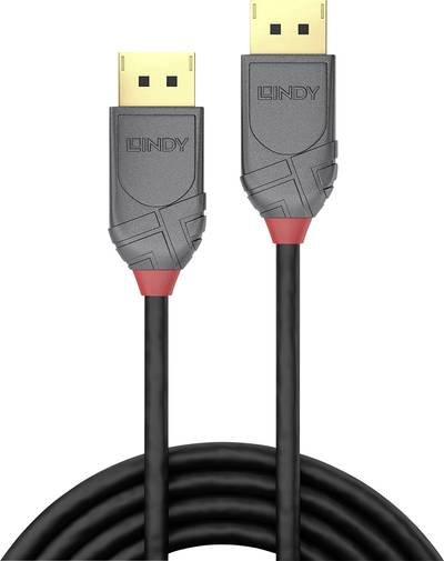 LINDY DisplayPort Anschlusskabel DisplayPort Stecker, DisplayPort Stecker 2.00 m Schwarz 36482 8K UHD DisplayPort-Kabel