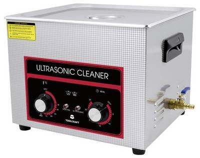 TOOLCRAFT USC-1500 Ultraschallreiniger Bürobedarf, Schmuck, Werkstatt 360 W 15 l mit Heizung, mit Reinigungskorb