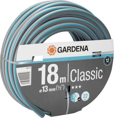 GARDENA 18001-20 Gardena Classic - Schlauch - 18 m 13 mm 18 m 1/2 Zoll 1 St. Grau, Blau Gartenschlauch