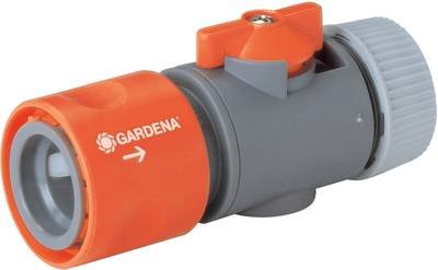 GARDENA 00942-50 Gardena 942-50, Grau, Orange Kunststoff Regulierstop 13 mm (1/2") Ø, Steckkupplung