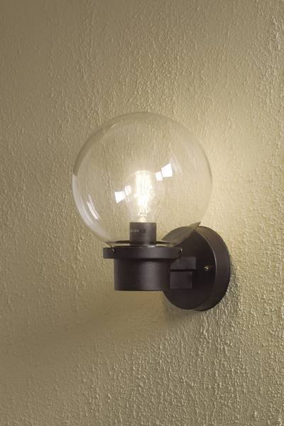 Konstsmide Nemi Twighlight 7322-750 Außenwandleuchte Energiesparlampe, LED E27 60 W Schwarz