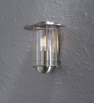 Konstsmide Trento 7565-000 Außenwandleuchte Energiesparlampe, LED E27 60 W Edelstahl