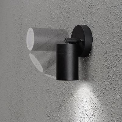Konstsmide Modena Spot 7598-750 Außenwandleuchte Energiesparlampe, LED GU10 7 W Schwarz