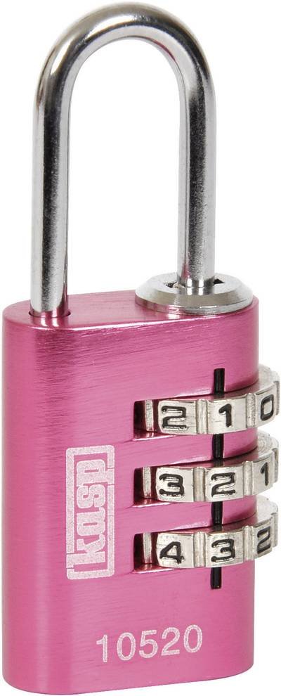 Kasp K10520PIND Vorhängeschloss 20 mm Pink Zahlenschloss