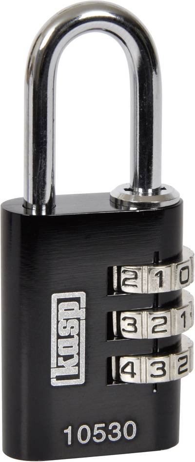 Kasp K10530BLAD Vorhängeschloss 30 mm Schwarz Zahlenschloss