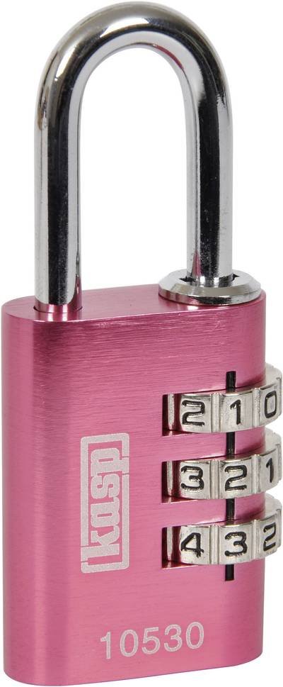 Kasp K10530PIND Vorhängeschloss 30 mm Pink Zahlenschloss