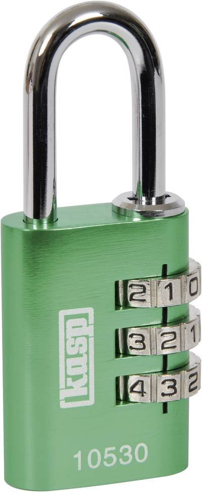 Kasp K10530GRED Vorhängeschloss 30 mm Grün Zahlenschloss