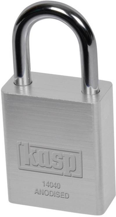 Kasp K14040SILD Vorhängeschloss 38 mm verschieden schließend Silber