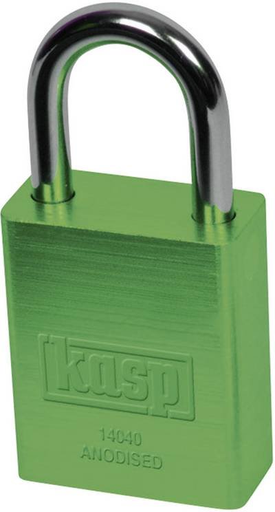 Kasp K14040GRED Vorhängeschloss 38 mm verschieden schließend Grün