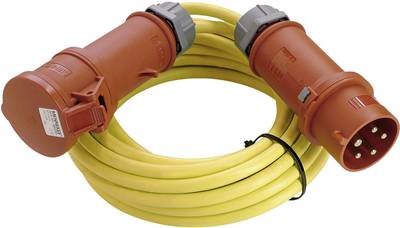 AS Schwabe 60707 Strom Verlängerungskabel 32 A Gelb 50.00 m N07V3V3-F 5G 4 mm² mit Phasenwender