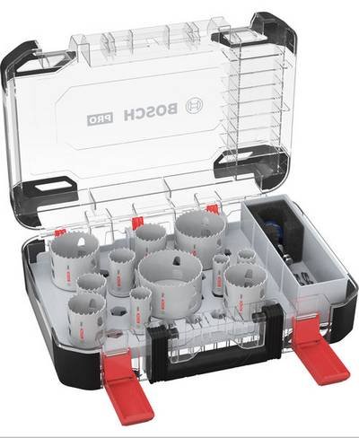 Bosch Accessories 2608594425 2608594425 Lochsägen-Set 20 mm, 22 mm, 25 mm, 32 mm, 35 mm, 40 mm, 44 mm, 51 mm, 60 mm, 64