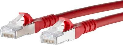 Metz Connect 1308455066-E RJ45 Netzwerkkabel, Patchkabel CAT 6a S/FTP 5.00 m Rot mit Rastnasenschutz 1 St.