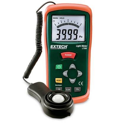 Extech LT300-ISO Extech LT300 Luxmeter kalibriert (ISO) 0 - 400000 lx