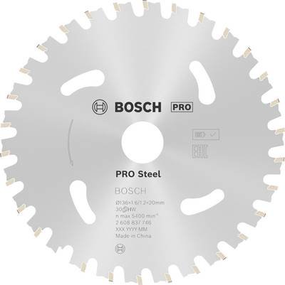 Bosch Accessories Bosch Power Tools 2608837746 Kreissägeblatt 136 x 20 mm Zähneanzahl: 30 1 St.