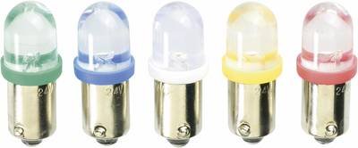 Barthelme 59092415 LED-Signalleuchte Weiß BA9s 24 V/DC, 24 V/AC