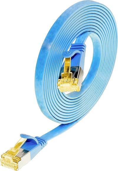 Wirewin 9120042360311 RJ45 Netzwerkkabel, Patchkabel CAT 6a U/FTP 1.00 m Blau 1 St.