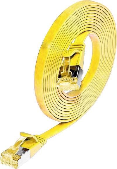 Wirewin 9120042366757 RJ45 Netzwerkkabel, Patchkabel CAT 6a U/FTP 0.25 m Gelb 1 St.
