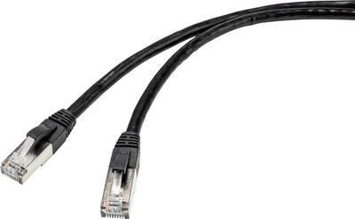 Renkforce RF-4538212 RJ45 Netzwerkkabel, Patchkabel CAT 6a S/FTP 40.00 m Schwarz für Außenbereich geeignet 1 St.