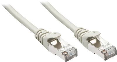 LINDY 48343 RJ45 Netzwerkkabel, Patchkabel CAT 5e F/UTP 2.00 m Grau mit Rastnasenschutz 1 St.