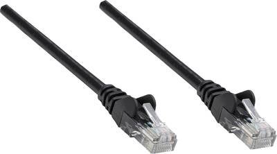 Intellinet 737012 RJ45 Netzwerkkabel, Patchkabel CAT 6a S/FTP 0.25 m Schwarz Einzelschirm, Gesamtschirm, Halogenfrei 1 S