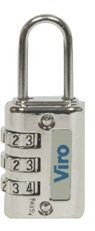 LUCCHETTO NICHELATO PER VALIGIA COMBINAZIONE VARIABILE - 405.7.9