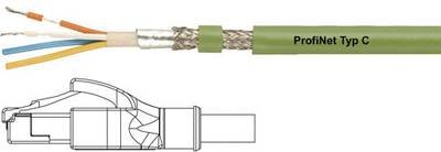 HELU 806411 RJ45 Netzwerkkabel, Patchkabel CAT 5e SF/UTP 2.00 m Grün PUR-Mantel, Geflechtschirm, Folienschirm, flexibler