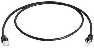 Telegärtner 100008467 RJ45 Netzwerkkabel, Patchkabel CAT 6a S/FTP 3.00 m Schwarz Flammwidrig, mit Rastnasenschutz, Paars