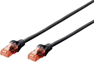 Digitus DK-1612-020/BL RJ45 Netzwerkkabel, Patchkabel CAT 6 U/UTP 2.00 m Schwarz verdrillte Paare 1 St.